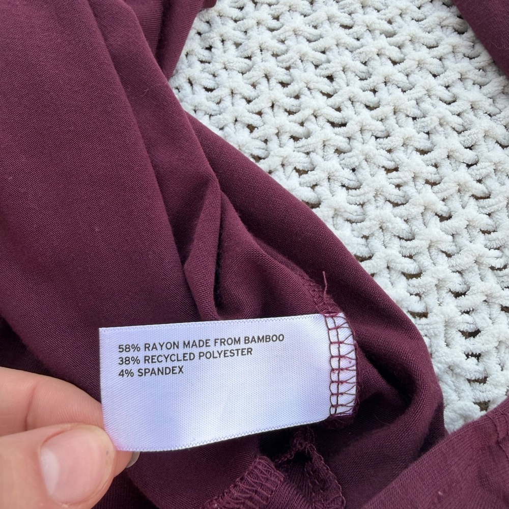 Alaskan Hardgear by Duluth Trading Co Burgundy Long Sleeve Women's Tee Size L - Picture 5 of 5